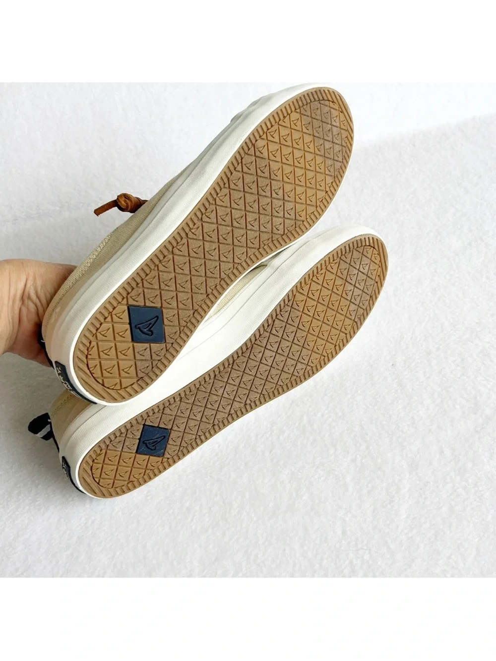 Sperry Top Sider Crest Vibe Core Sneakers Womens 8.5 Canvas Laced Shoes Slip On